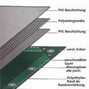 biały 650 g/m² PVC 5 x 6m (30m²) plandeka-0