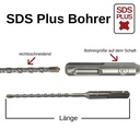 Wiertło udarowe do SDS-PLUS 4-ostrza Ø 6,0mm x 160mm długość-0