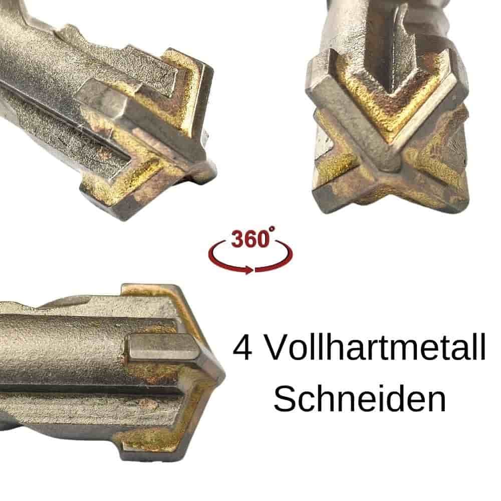 Wiertło do młotowiertarki SDS-PLUS 4-ostrza Ø 6,5mm x 210mm długość-1