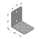 Łącznik kątowy 70 x 70 x 55 x 2 mm bez żebra-0