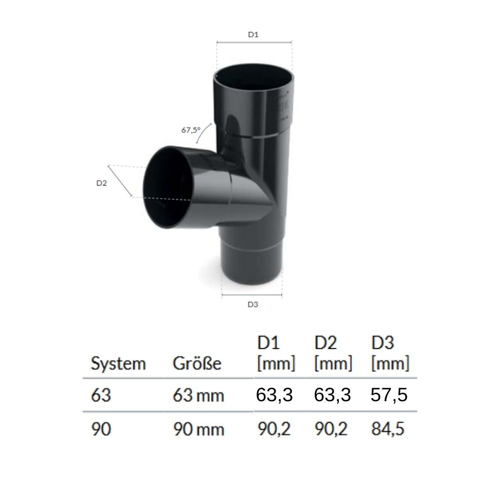 Trójnik brązowy System 63-0