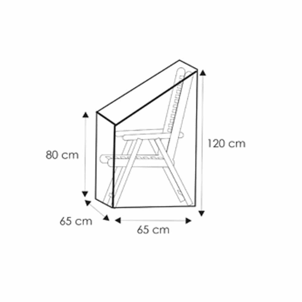 Przezroczysta osłona regulowanego krzesła, ok. 65x65x120/80-0