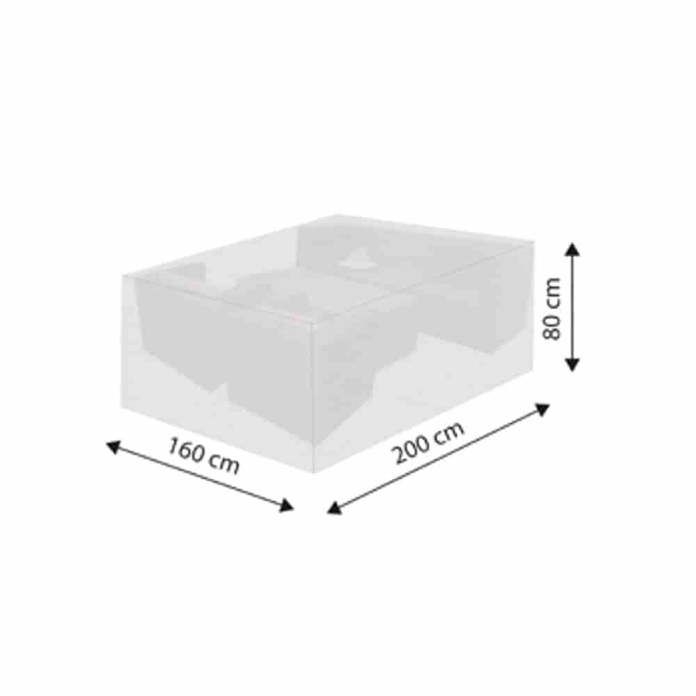 Pokrowiec Deluxe Rattan-Lounge, ok.200x160x80-0