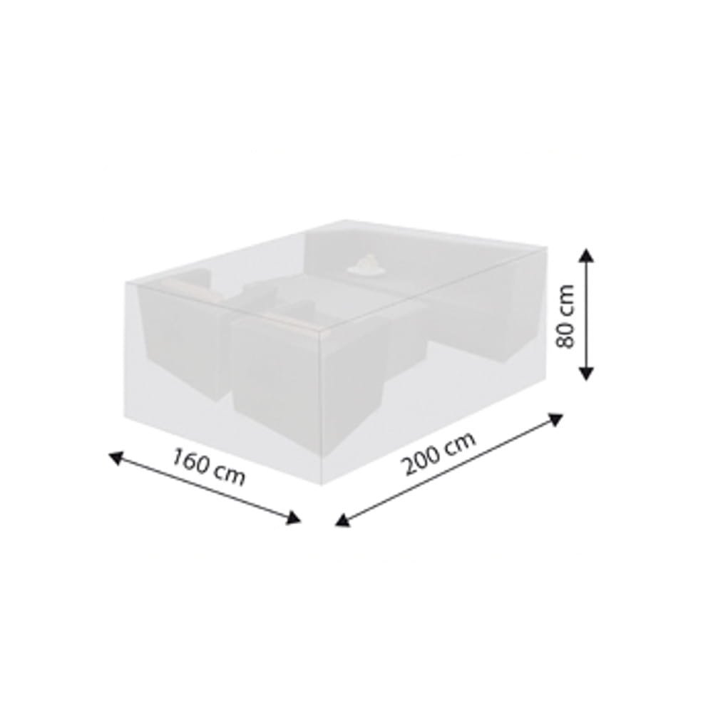 Pokrowiec Deluxe Rattan-Lounge, ok.200x160x80-0