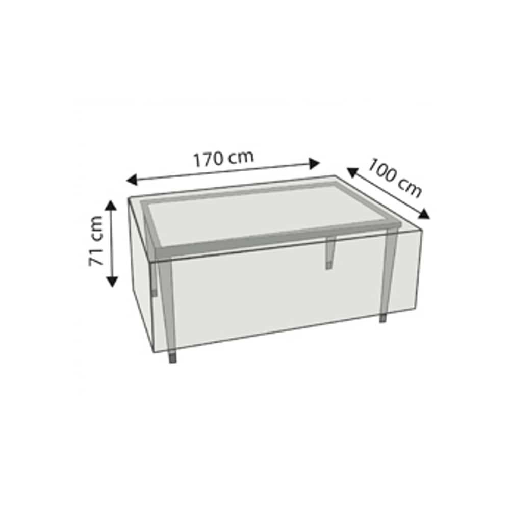 Pokrowiec Deluxe na prostokątny stół, ok.170x100x71-0