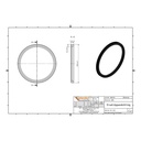 Uszczelka KG NBR - olejoodporna DN/OD 200 (KG PVC)-1