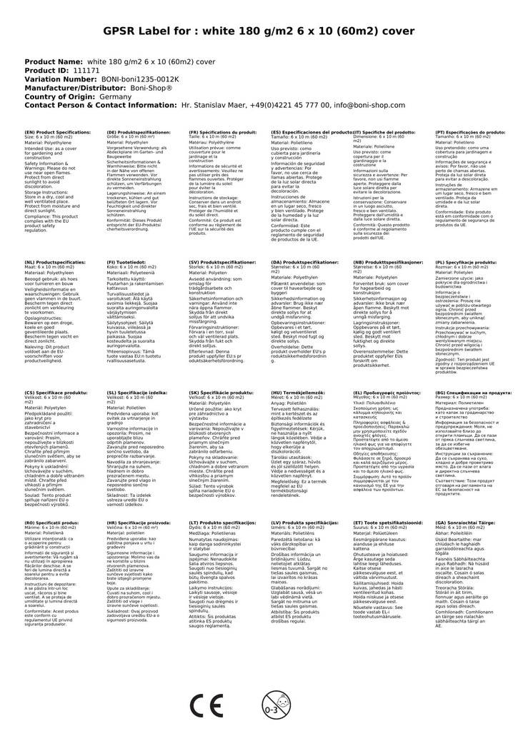 biała 180 g/m² 6 x 10 (60m²) plandeka-1