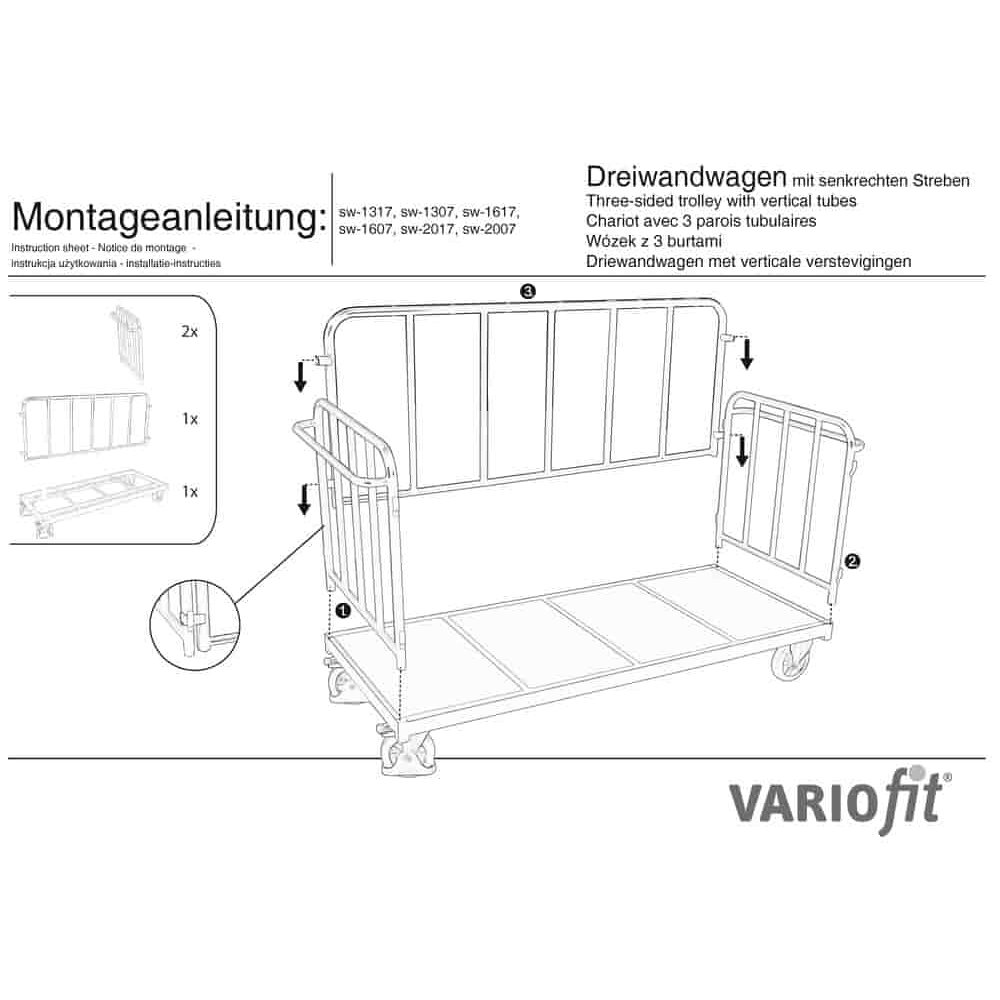 Wózek trójścienny 1200 kg Typ S (EV)-0