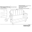 Wózek trzyszynowy 500 kg typ S (TG)-0