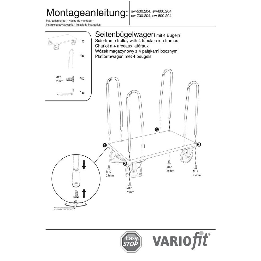 Wózek boczny Typ S + EasySTOP-0