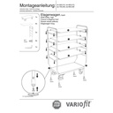 Wózek piętrowy wysoki z 5 półkami 250 kg nośności Typ S + EasySTOP-0