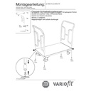 Podwójny wózek z uchwytem 250 kg Typ M + EasySTOP-0