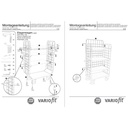 Wózek pakietowy z wysokimi trzema ścianami z 4 półkami 400 kg nośności Typ S + EasySTOP-0