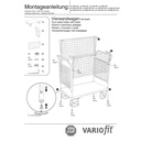 Wózek czterostronny z drucianej siatki 400 kg Typ S + EasySTOP-0