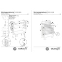 Pakiet-czteroscienny wózek z 3 półkami Typ M + EasySTOP-0