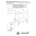 Ciężki wózek stołowy 500 kg z 2 półkami typ M + EasySTOP-0