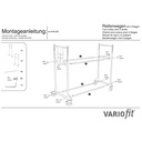 Wózek na opony 300 kg z 2 półkami termoplastyczne ogumienie 1205 x 780 x 1430 mm-1