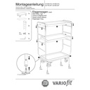 Wózek piętrowy wysoki 3 tace 250 kg nośności Typ L + EasySTOP-1