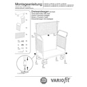 Wózek trzyścienny z siatki drucianej 500 kg Typ L + EasySTOP-1