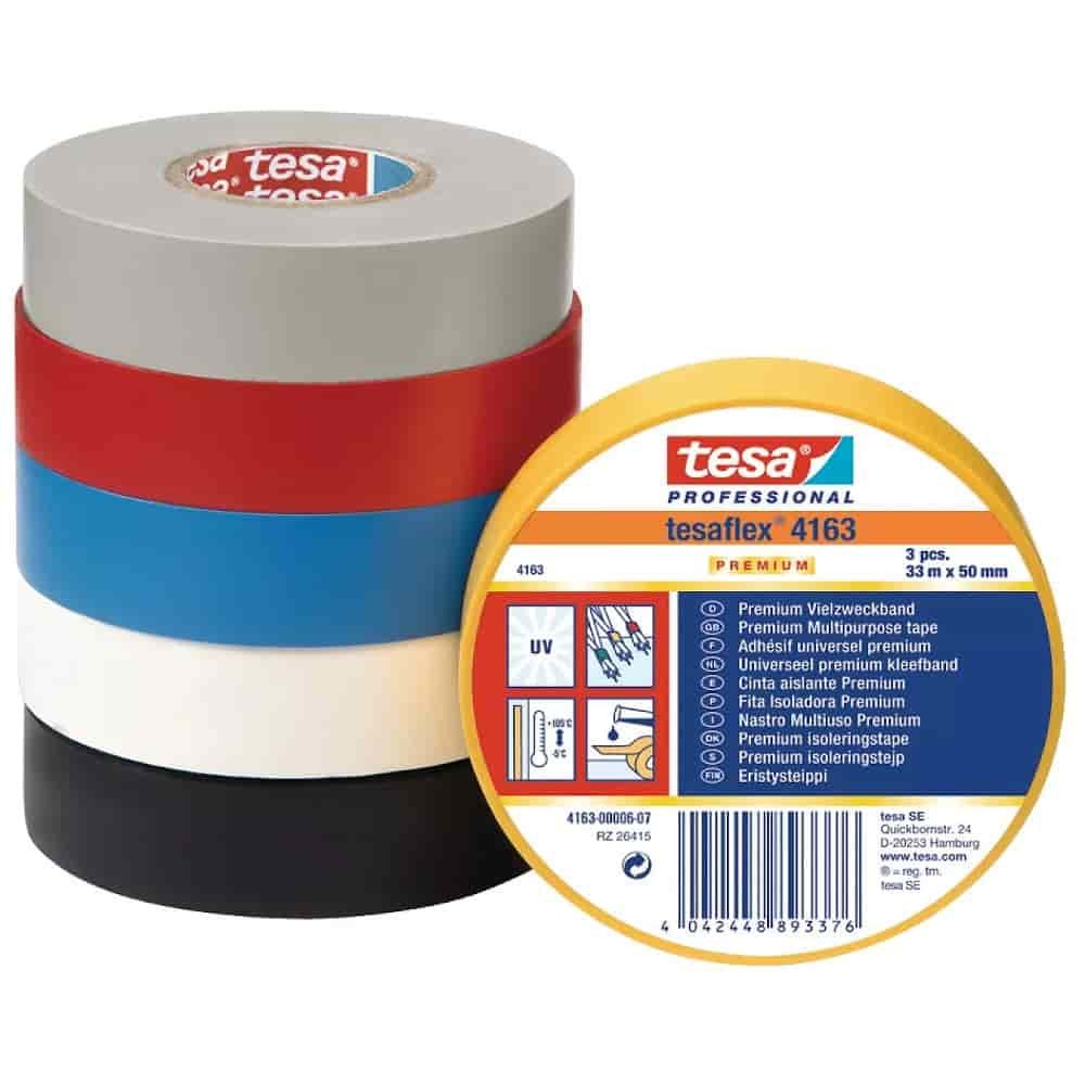 tesa tesaflex Isolierband 4163 PVC 19 mm x 33 m (zielony)-0