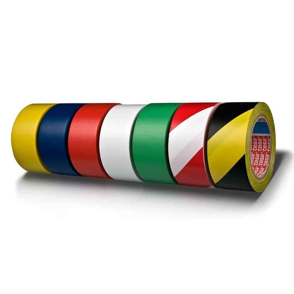 tesa oznakowanie podłogi 60760 PVC 50 mm x 33 m (żółty)-0