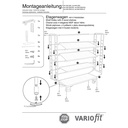 Wózek piętrowy z 4 półkami 250 kg udźwigu Typ M + EasySTOP-0