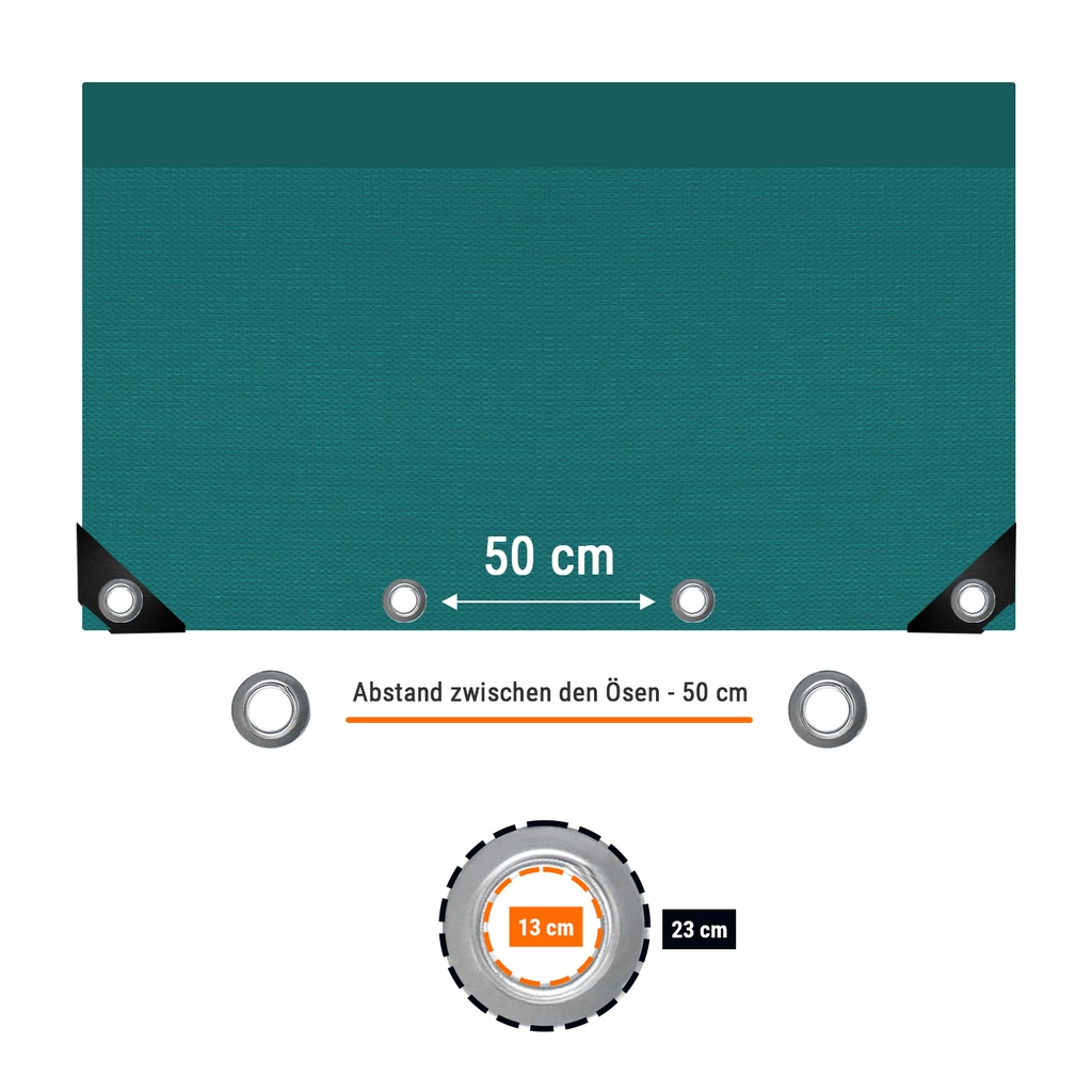 zielony 650 g/m² PVC 4 x 8m (32m²) plandeka-3