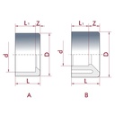 PVC-U Redukcja krótka 63 mm x 50 mm PN16-0