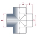 PVC - U Krzyżowy Złączka 40 mm PN16-0