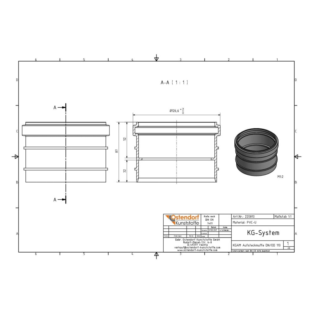 KGAM Nasadka DN/OD 110-1