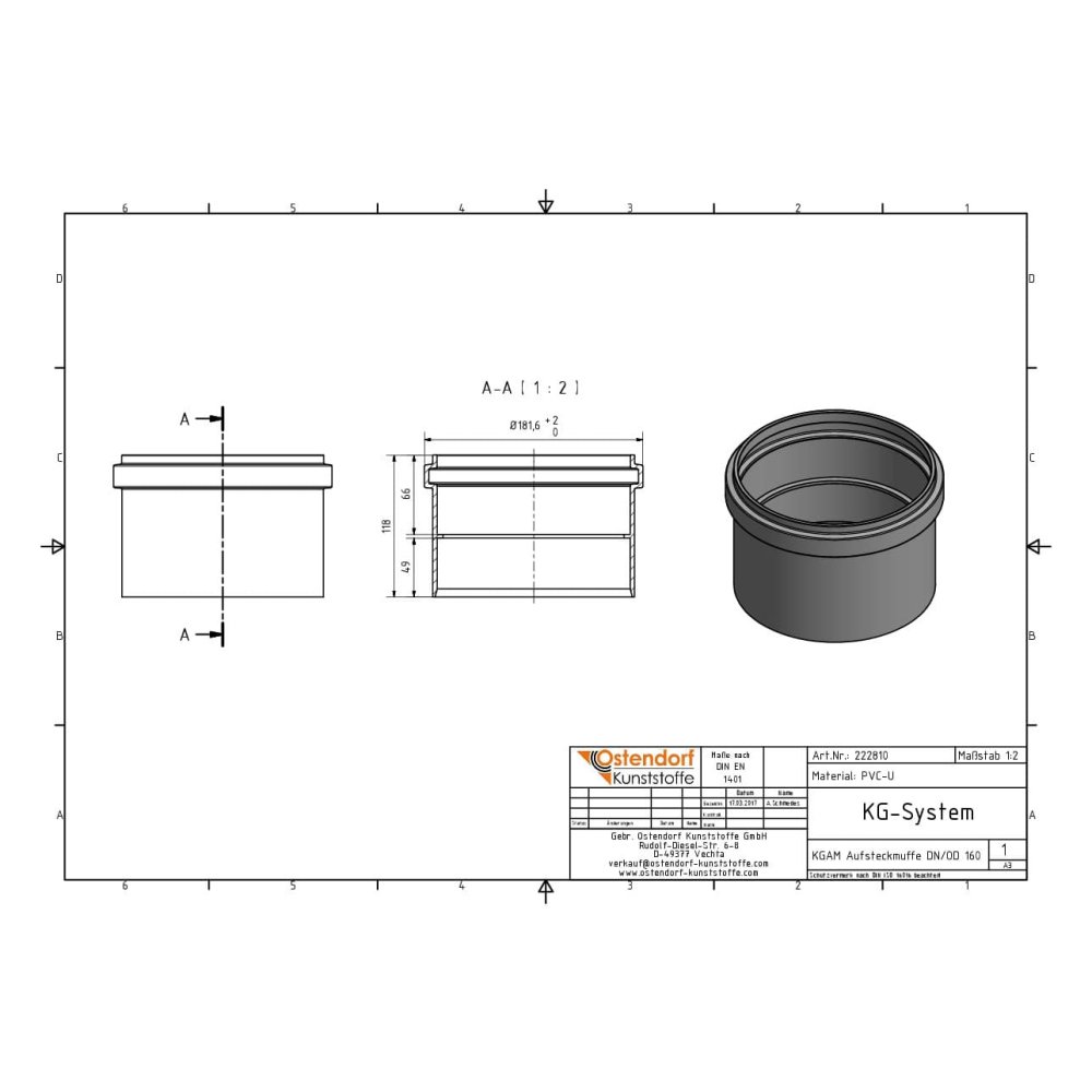 KGAM Nasadka DN/OD 160-1