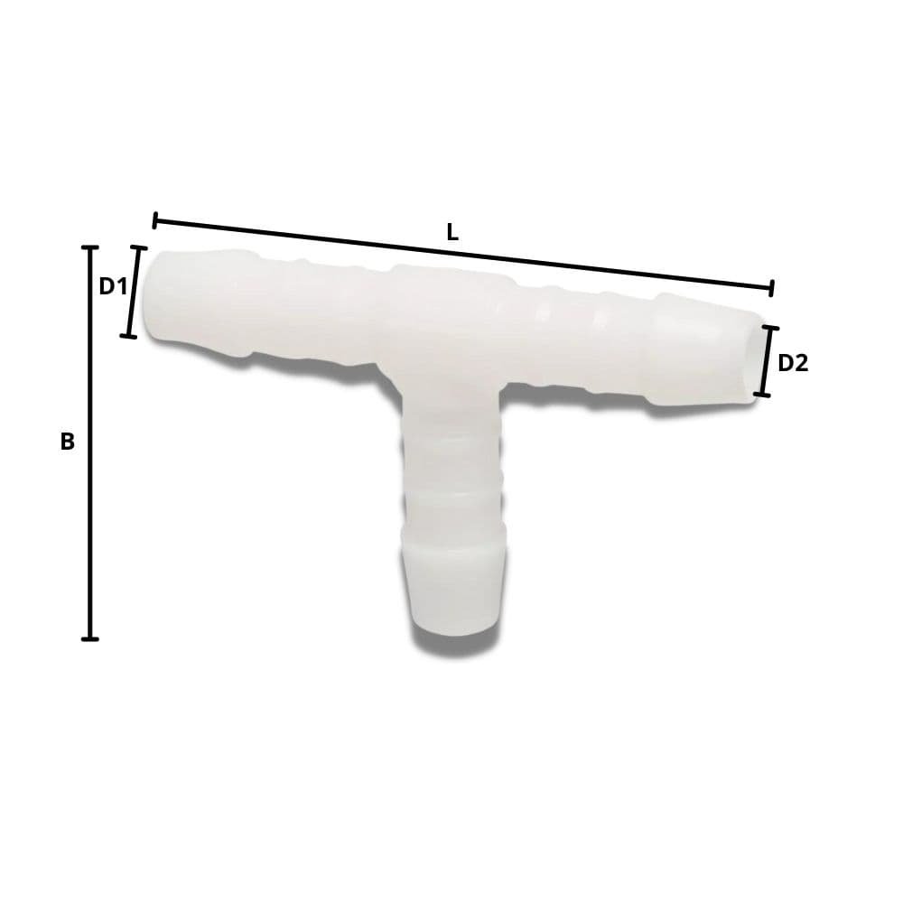 Łącznik do węży z tworzywa sztucznego T-kawałek 19 mm-0